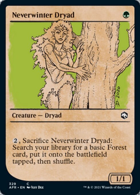 Neverwinter Dryad (Showcase) (Adventures in the Forgotten Realms) Near Mint - Nick Nack's Full Frontal Attack