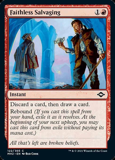 Faithless Salvaging (Modern Horizons 2) Light Play Foil - Nick Nack's Full Frontal Attack