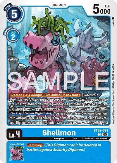 Shellmon (Cyber Eden) Near Mint - Nick Nack's Full Frontal Attack