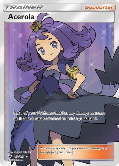 Acerola (Full Art) (SM - Burning Shadows) Near Mint Holofoil - Nick Nack's Full Frontal Attack