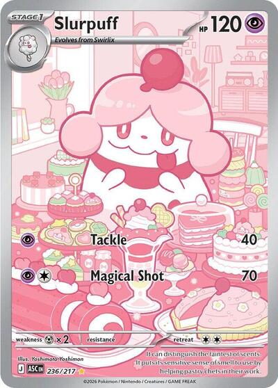 Slurpuff - 236 (ME: Ascended Heroes) Near Mint Holofoil