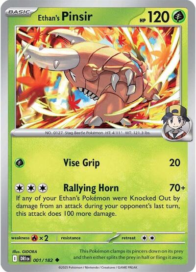 Ethan's Pinsir (SV10: Destined Rivals) Near Mint - Nick Nack's Full Frontal Attack
