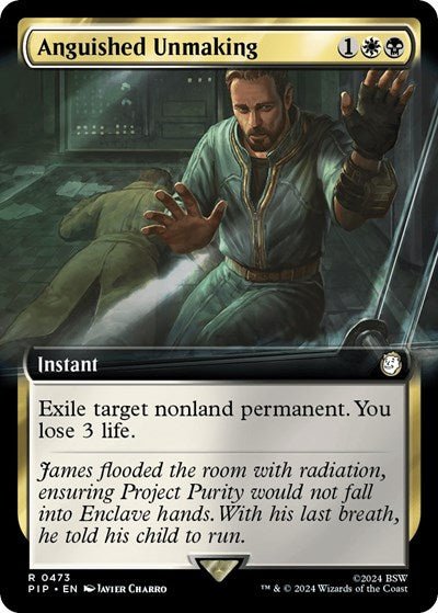 Anguished Unmaking (Extended Art) (Universes Beyond: Fallout) Near Mint Foil - Nick Nack's Full Frontal Attack