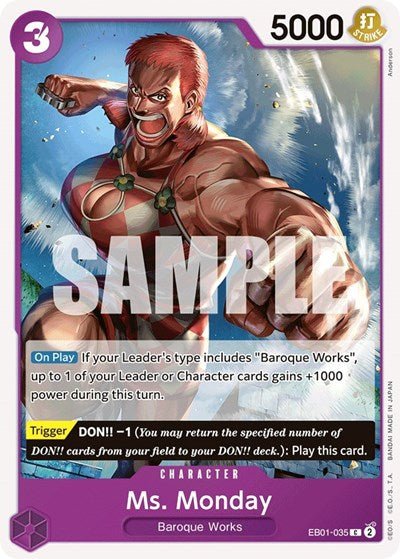 Ms. Monday (Extra Booster: Memorial Collection) Near Mint - Nick Nack's Full Frontal Attack