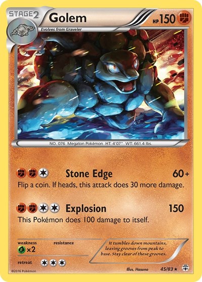 Golem (Generations) Near Mint Reverse Holofoil