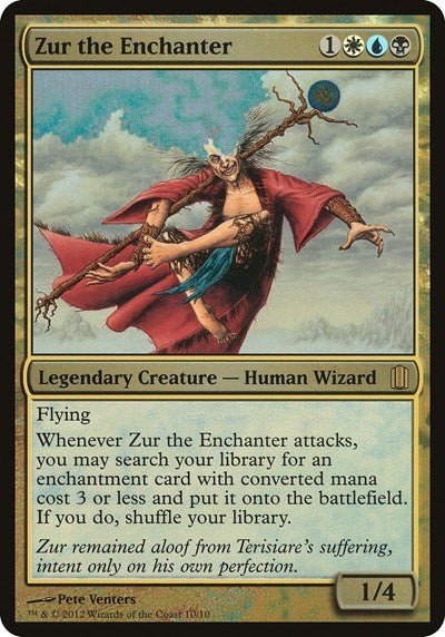 Zur the Enchanter (Commander's Arsenal) (Oversize Cards) Near Mint Foil - Nick Nack's Full Frontal Attack