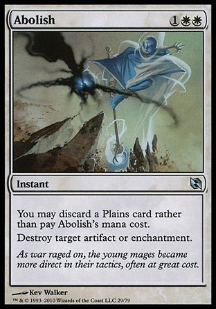 Abolish (Duel Decks: Elspeth vs Tezzeret) Near Mint - Nick Nack's Full Frontal Attack