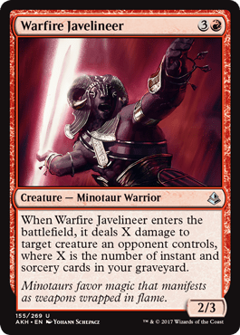Warfire Javelineer (Amonkhet) Near Mint - Nick Nack's Full Frontal Attack