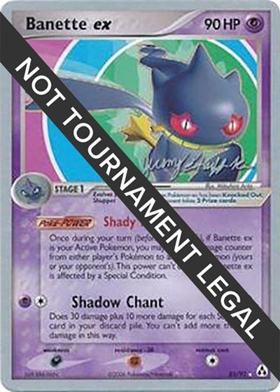 Banette ex - 2007 (Jeremy Scharff - Kim) (World Championship Decks) Damaged / Poor - Nick Nack's Full Frontal Attack