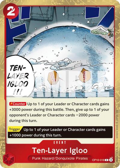 Ten - Layer Igloo (Pirate Foil) (Premium Booster - The Best - Vol. 2) Near Mint Foil - Nick Nack's Full Frontal Attack