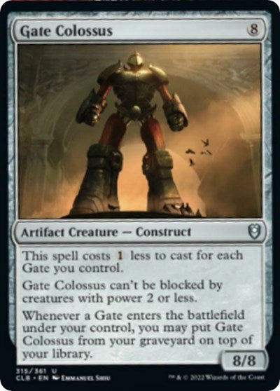 Gate Colossus (Commander Legends: Battle for Baldur's Gate) Near Mint Foil - Nick Nack's Full Frontal Attack