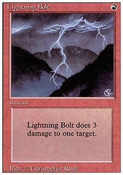 Lightning Bolt (Revised) Medium Play - Nick Nack's Full Frontal Attack