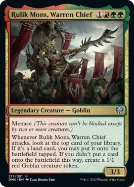 Rulik Mons, Warren Chief (Dominaria United) Near Mint - Nick Nack's Full Frontal Attack