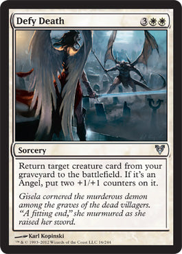 Defy Death (Avacyn Restored) Light Play