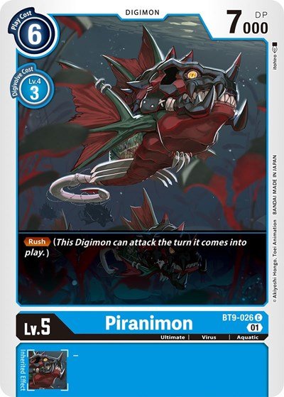 Piranimon (X Record) Near Mint - Nick Nack's Full Frontal Attack