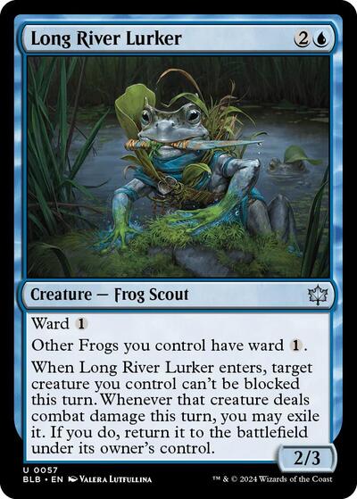 Long River Lurker (Bloomburrow) Near Mint - Nick Nack's Full Frontal Attack
