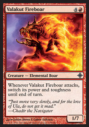 Valakut Fireboar (Rise of the Eldrazi) Light Play