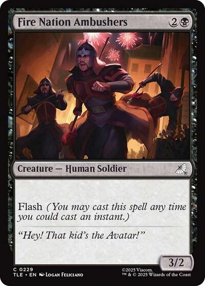 Fire Nation Ambushers (Avatar: The Last Airbender: Eternal-Legal) Near Mint Foil