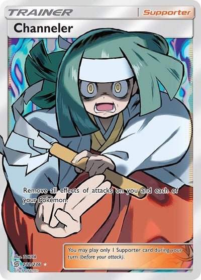 Channeler (Full Art) (SM - Unified Minds) Near Mint Holofoil - Nick Nack's Full Frontal Attack