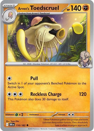Arven's Toedscruel (SV10: Destined Rivals) Near Mint - Nick Nack's Full Frontal Attack