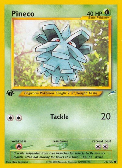 Pineco (Neo Destiny) Light Play Unlimited - Nick Nack's Full Frontal Attack