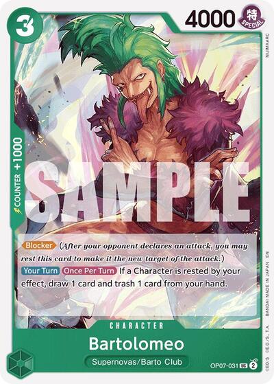 Bartolomeo (Reprint) (Starter Deck 24: GREEN Jewelry Bonney) Near Mint
