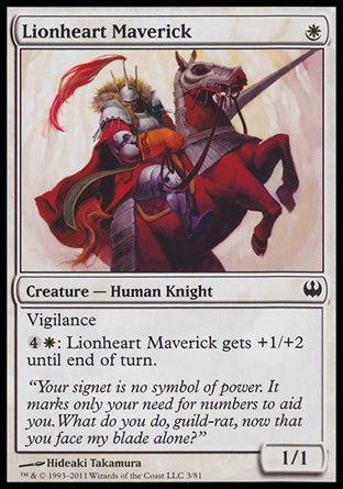 Lionheart Maverick (Duel Decks: Knights vs Dragons) Near Mint - Nick Nack's Full Frontal Attack
