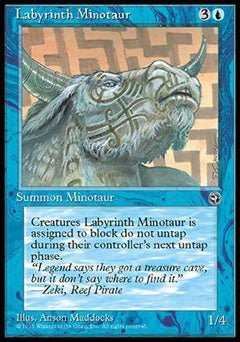 Labyrinth Minotaur (1) (Homelands) Light Play - Nick Nack's Full Frontal Attack