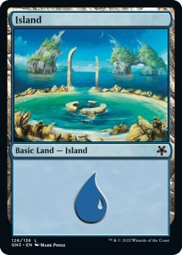 Island (126) (Magic Game Night: Free - For - All) Near Mint - Nick Nack's Full Frontal Attack