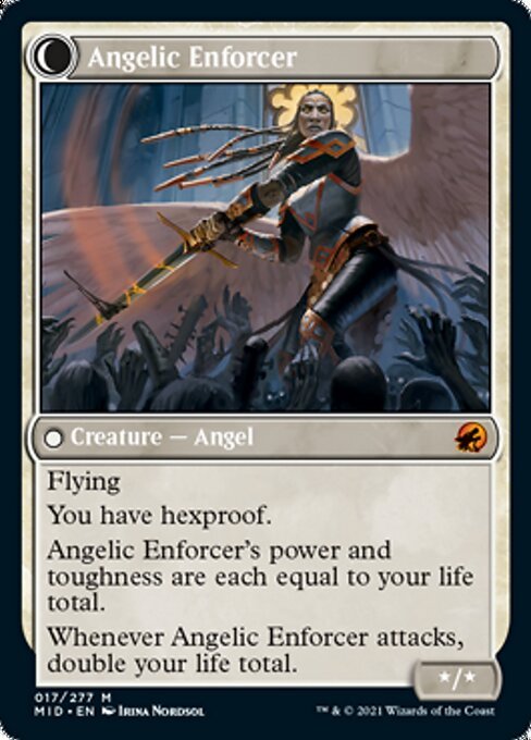 Enduring Angel / Angelic Enforcer (Innistrad: Midnight Hunt) Near Mint - Nick Nack's Full Frontal Attack