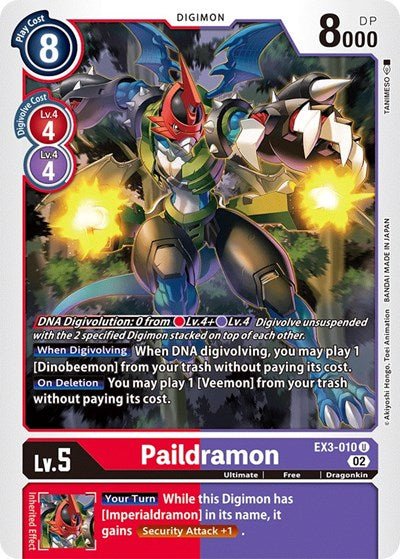 Paildramon (Draconic Roar) Near Mint - Nick Nack's Full Frontal Attack