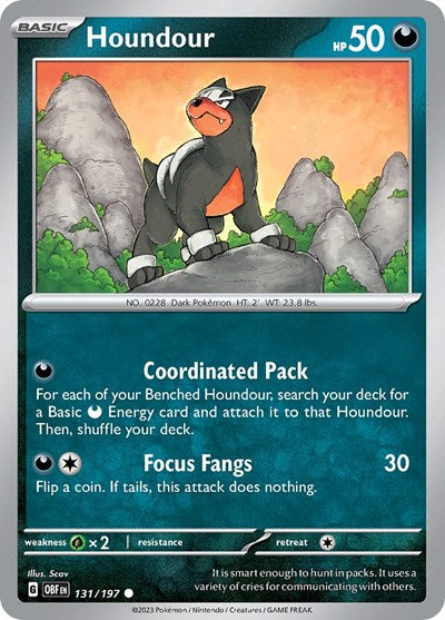 Houndour - 131 (Scarlet and Violet: Obsidian Flames) Near Mint