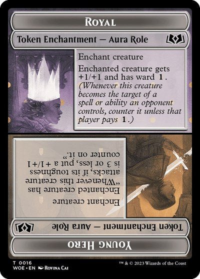 Royal Role / Young Hero Role Token (Wilds of Eldraine) Near Mint - Nick Nack's Full Frontal Attack