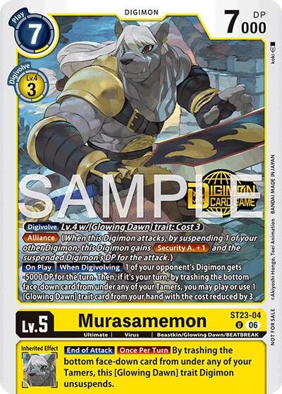 Murasamemon (Welcome Tamers Pack Vol.2) (Starter Deck 23: Beatbreak Release Event Cards) Near Mint Foil - Nick Nack's Full Frontal Attack