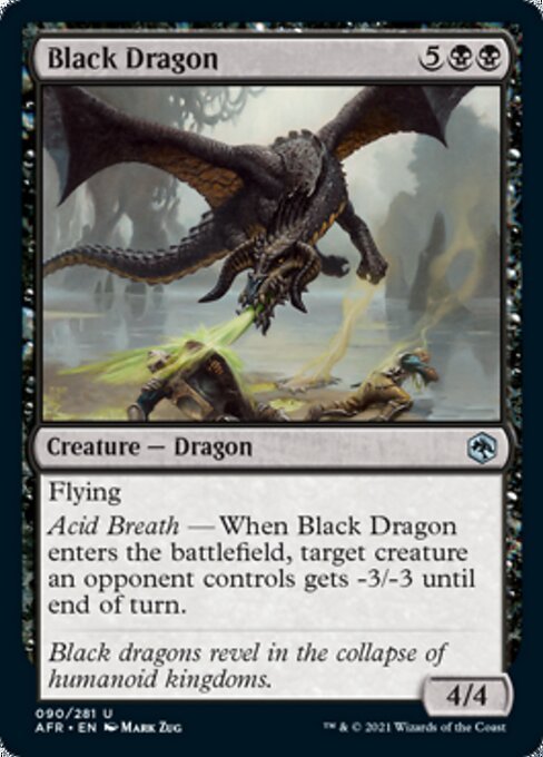 Black Dragon (Adventures in the Forgotten Realms) Near Mint - Nick Nack's Full Frontal Attack