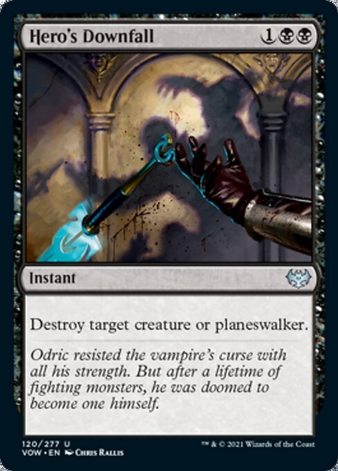 Hero's Downfall (Innistrad: Crimson Vow) Near Mint - Nick Nack's Full Frontal Attack