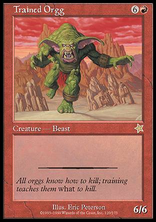 Trained Orgg (Starter 1999) Heavy Play - Nick Nack's Full Frontal Attack