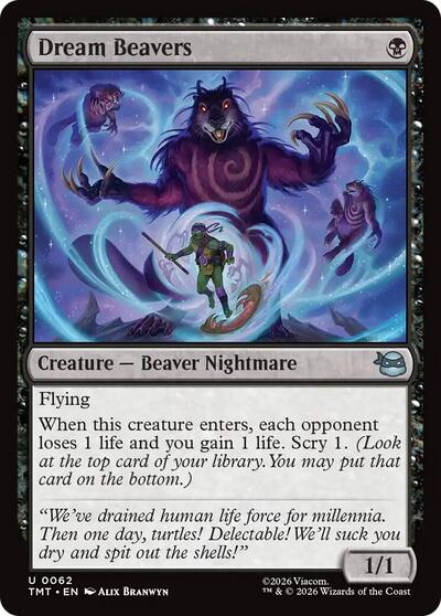Dream Beavers (Teenage Mutant Ninja Turtles) Near Mint Foil