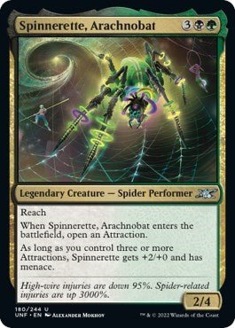 Spinnerette, Arachnobat (Unfinity) Near Mint - Nick Nack's Full Frontal Attack