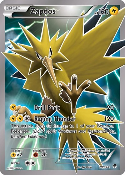 Zapdos (Generations) Near Mint Holofoil