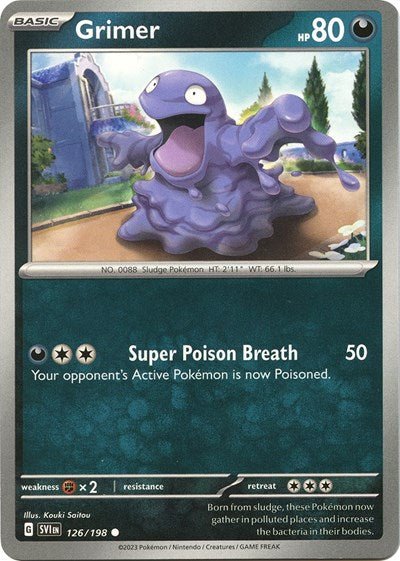 Grimer (Scarlet and Violet: Base Set) Near Mint - Nick Nack's Full Frontal Attack