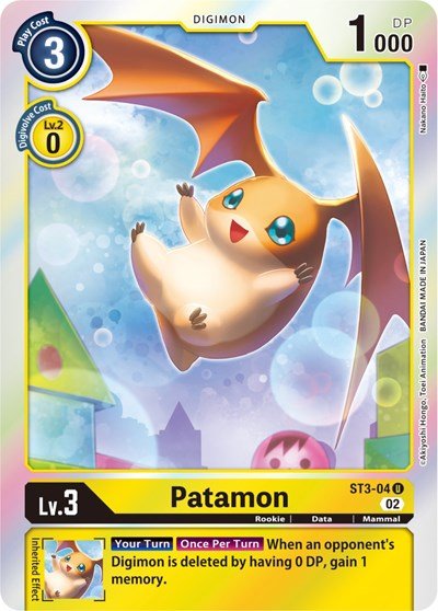 Patamon ST3 - 04 (Resurgence Booster Reprint) (Resurgence Booster) Near Mint Foil - Nick Nack's Full Frontal Attack