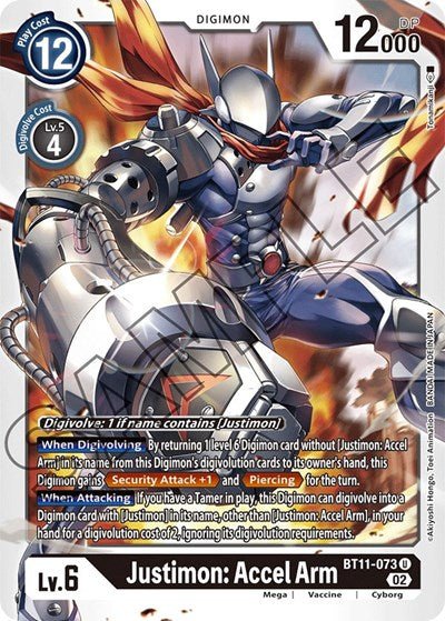 Justimon: Accel Arm (Dimensional Phase) Near Mint - Nick Nack's Full Frontal Attack