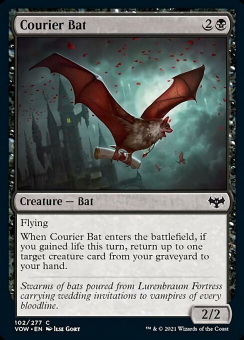 Courier Bat (Innistrad: Crimson Vow) Near Mint - Nick Nack's Full Frontal Attack