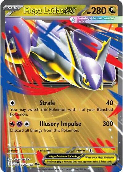 Mega Latias ex - 100 (ME01: Mega Evolution) Near Mint Holofoil - Nick Nack's Full Frontal Attack