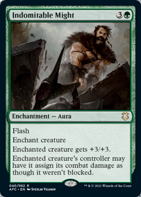 Indomitable Might (Commander 2021 Forgotten Realms) Near Mint - Nick Nack's Full Frontal Attack