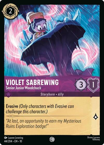 Violet Sabrewing - Senior Junior Woodchuck (Whispers in the Well) Near Mint - Nick Nack's Full Frontal Attack
