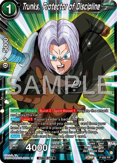 Trunks, Protector of Discipline (Tournament Pack Vol.12) (Tournament Promotion Cards) Near Mint - Nick Nack's Full Frontal Attack