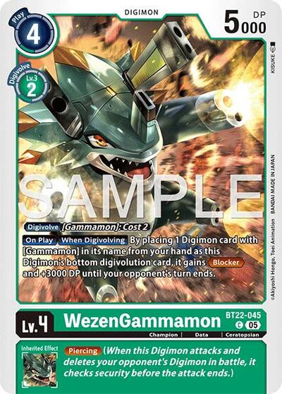 WezenGammamon (Cyber Eden) Near Mint - Nick Nack's Full Frontal Attack