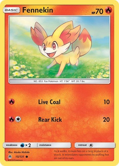 Fennekin (15) (SM - Forbidden Light) Near Mint - Nick Nack's Full Frontal Attack